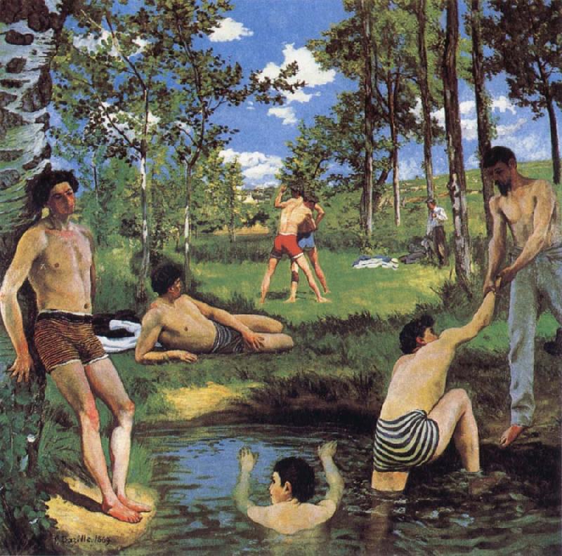 Frederic Bazille Bathers Sweden oil painting art